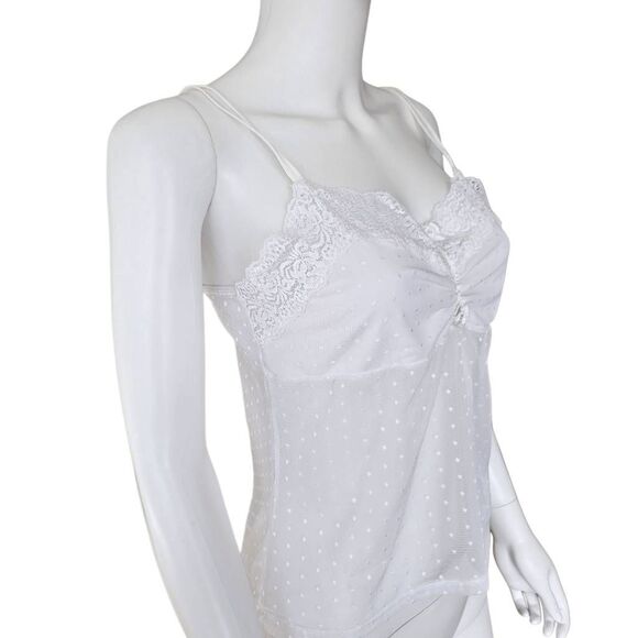 vintage coquette lace mesh babydoll cami - Picture 4 of 6
